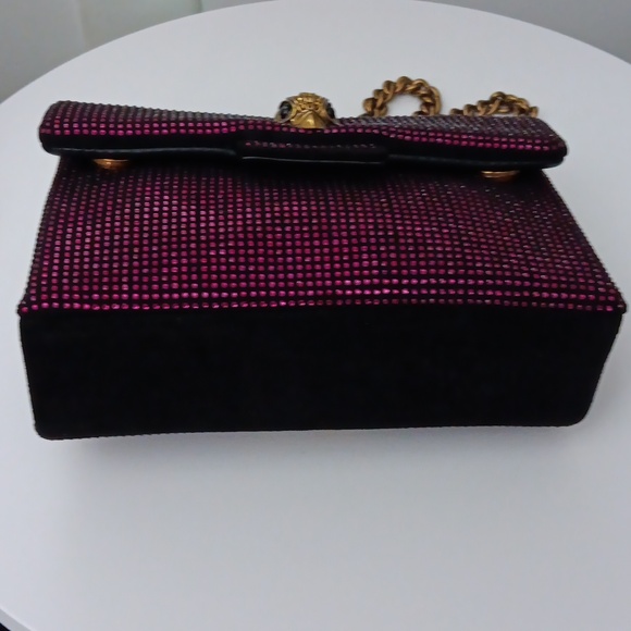 Elegant Kurt Geiger Purple Beaded Mini Crossbody/ Shoulder Bag - Picture 6 of 9